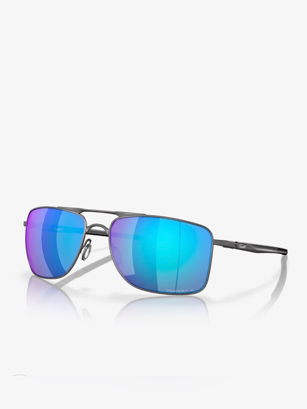 Oakley Gauge 8 Sunglasses OO4124-0662 Gunmetal Prizm Polarized Blue 62-17-136